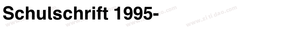 Schulschrift 1995字体转换